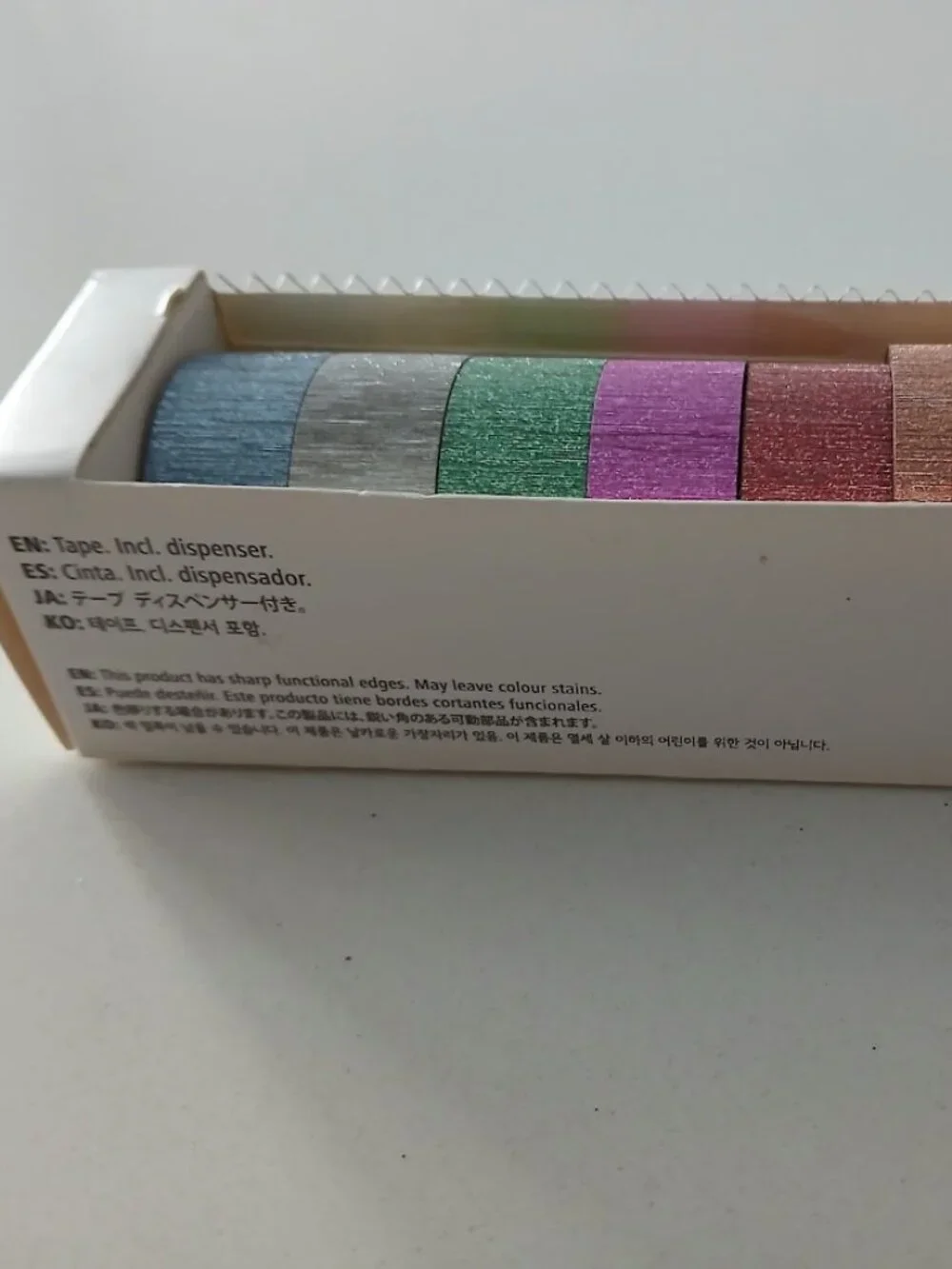 Fancy Sparkly Colored Tape in self-dispenser - NWOT